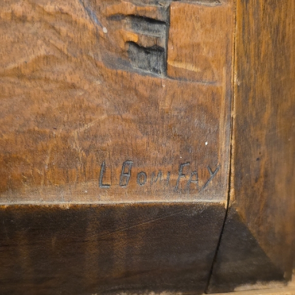 Rustic Brown Wooden Wall Art - FOLK ART - Picture 2 of 11